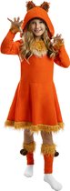 FUNIDELIA Vos kostuum voor meisjes - Maat: 107 - 113 cm - Oranje