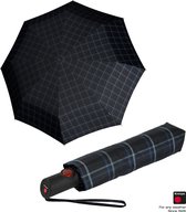 Knirps C205 - medium duomatic windproof paraplu - Check Blue