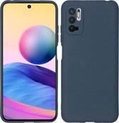 iMoshion Color Backcover Xiaomi Redmi Note 10 (5G) hoesje - donkerblauw