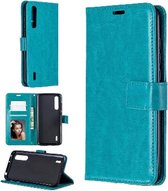 LuxeBass Hoesje geschikt voor Samsung Galaxy A01 hoesje book case Turquoise - telefoonhoes - gsm hoes - telefoonhoesjes