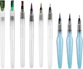 WiseGoods Luxe Aquarel Pennen - Penselen - Penselenset - Schilderen - Kwasten - Verfkwasten - Aquarel - Aquarelverf - Hobby - DIY
