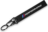 Strap Sleutelhanger Zwart - Performance - Geschikt voor alle automerken/ universeel - Sleutel Hanger Keychain Cadeau - Tas Hanger - Spiegel Hanger - Auto Accessoires