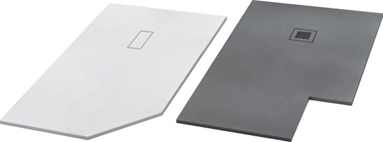 Sol de douche en pierre composite Veroni Madison 120x80x3cm Blanc