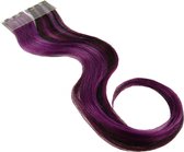 Balmain New Color Flash Highlights Extensions de 40 cm coiffant les cheveux humains - Wild Berry