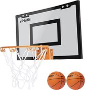Panneau de basket-ball VirtuFit Pro Mini avec ballon et pompe - Noir