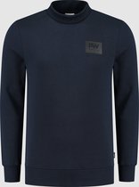 Purewhite -  Heren Regular Fit   Sweater  - Blauw - Maat XS