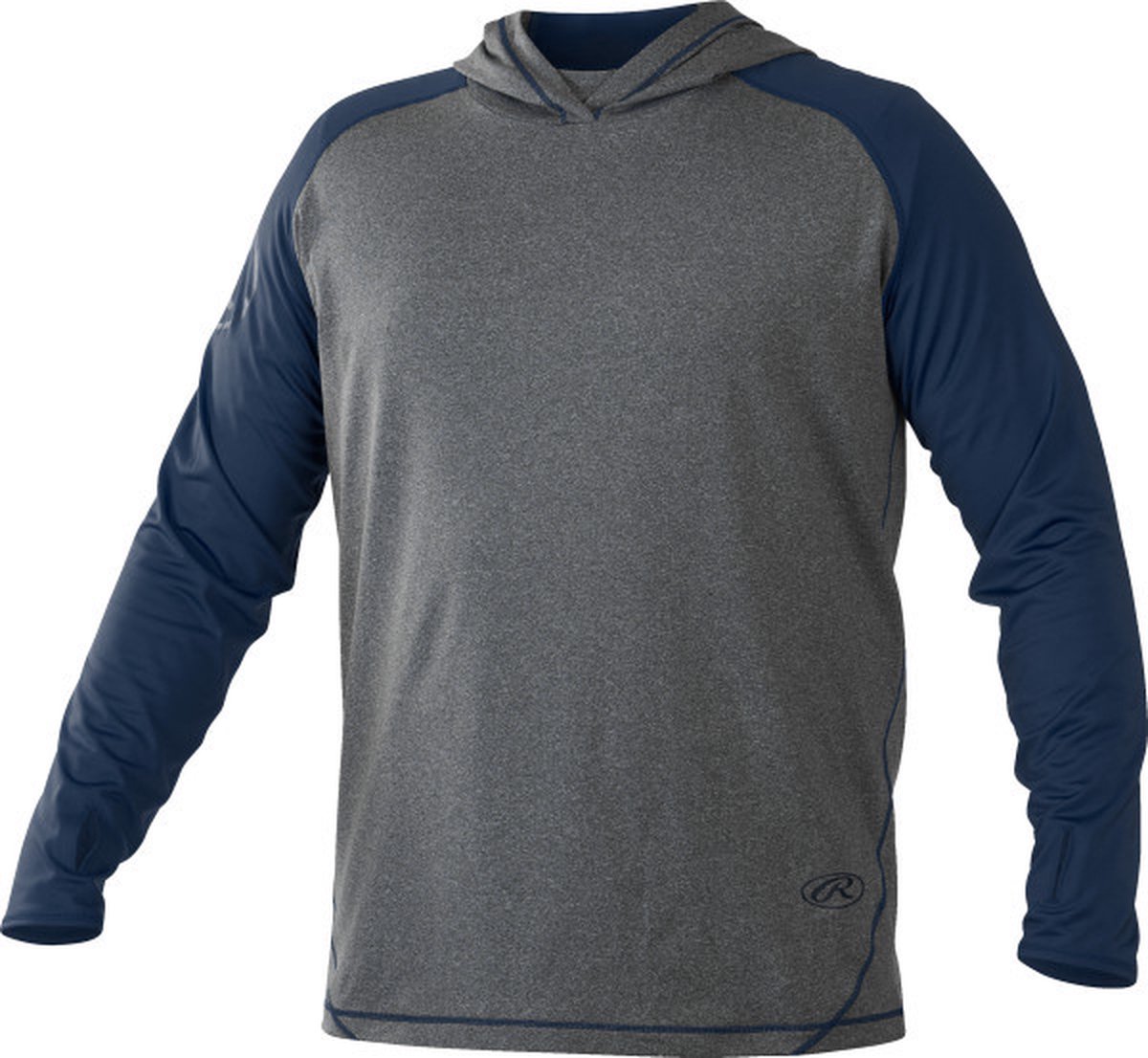 Rawlings HLWH Lightweight Hoodie S Navy Long Sleeves voor Sport Honkbal/Softball
