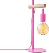 Home sweet home tafellamp Fiber - roze