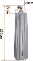 furnibella - Luifelluifel met bobbels 230cm grijs