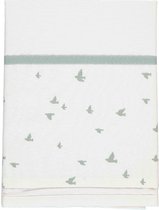 Briljant Birds Organic Chinois Green 75 x 100 cm Wieglaken