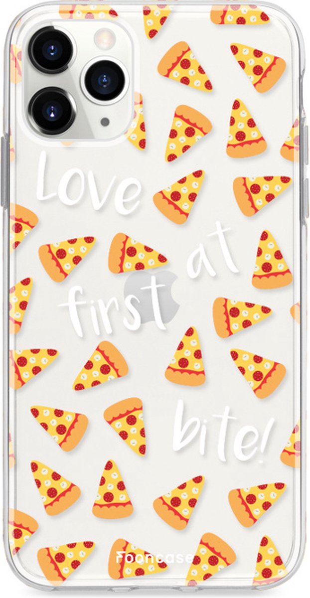 Fooncase Hoesje Geschikt voor iPhone 11 Pro - Shockproof Case - Back Cover / Soft Case - Pizza
