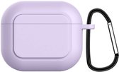 Case Cover geschikt voor Geschikt voor Apple Airpods 3 - Siliconen Paars