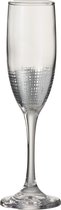 Drinkglas | glas | zilver - transparant | 6.7x6.7x (h)22 cm