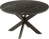 Salontafel | steen | zwart | 80x80x (h)49 cm