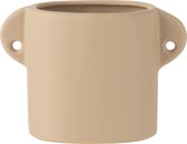 Pot | keramiek | beige | 17.5x3.8x (h)12.8 cm