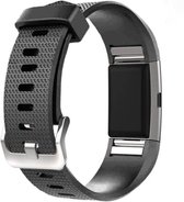 FitBit Charge 2 bandje large Siliconen - Donker Grijs
