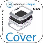 42mm beschermende Magnetisch Case Cover Protector Geschikt voor Apple watch 2 / 3 Zilver