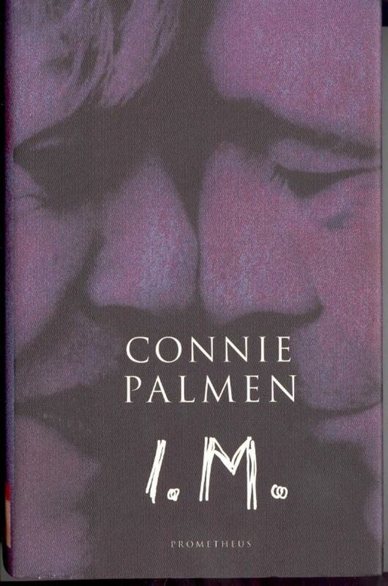 Boekomslag van I.M. van Connie Palmen, met een paarse tint en de tekst 'I.M.' in het midden.