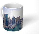 Mok - De skyline van Dubai Marina overdag - 350 ML - Beker