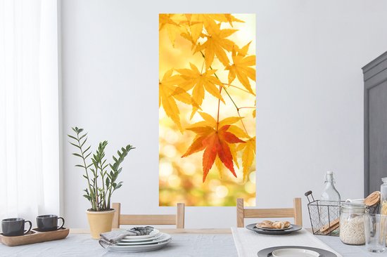 Stickers muraux - Film autocollant - Feuilles d'érable japonaises en automne - 60x120 cm - Film adhésif - Stickers muraux Chambre d'enfant - Papier peint autocollant - Papier peint autocollant - Film autocollant