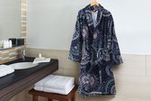 Bathrobe medley 125 multi / blue xl