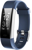 Lintelek Stappenteller Horloge Dames en Heren - Activity Tracker - Geschikt voor Apple, Samsung, IOS en Android - ID115 Plus HR - Blauw
