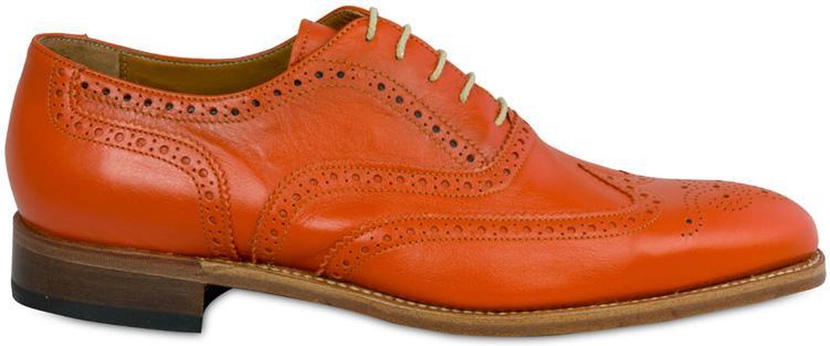 VanPalmen Quirey Nette schoenen - heren veterschoen - oranje - goodyear-maakzijze - topkwaliteit - maat 44.5