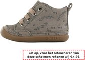 Baby | Veterschoenen | Jongens | Taupe | Leer | Shoesme | Maat 21