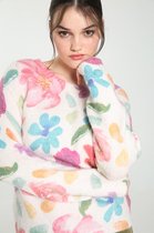 Cassis Dames Trui met bloemenprint - Trui - Maat 42/44