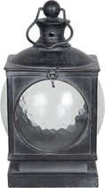Lantaarn 21*21*35 cm Grijs Ijzer Rechthoek Kaarsenhouder Sfeerverlichting