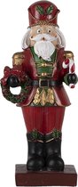 Kerstdecoratie Beeld Notenkraker 9*6*21 cm Rood Kunststof Decoratief Figuur Decoratieve Accessoires Woonaccessoires