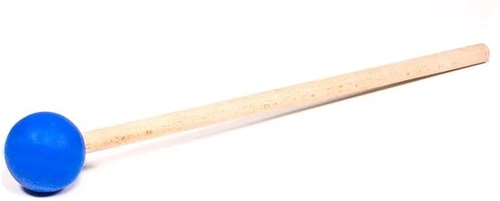 Klankschalen klopper blauw - 35 - Rubber - Hout - Blauw van Yogi & Yogini — afbeelding 2