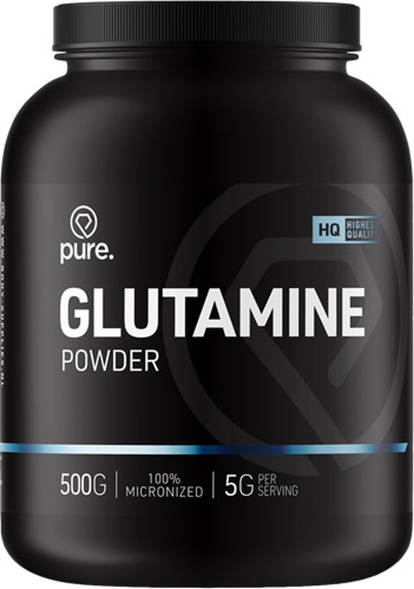 Goedkoopste Pure. Glutamine Powder - 500gr - micronized - aminozuren - vegan - supplement