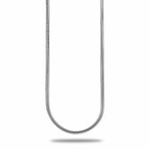 Twice As Nice Halsketting in zilver, slangketting, 60 cm  50 cm