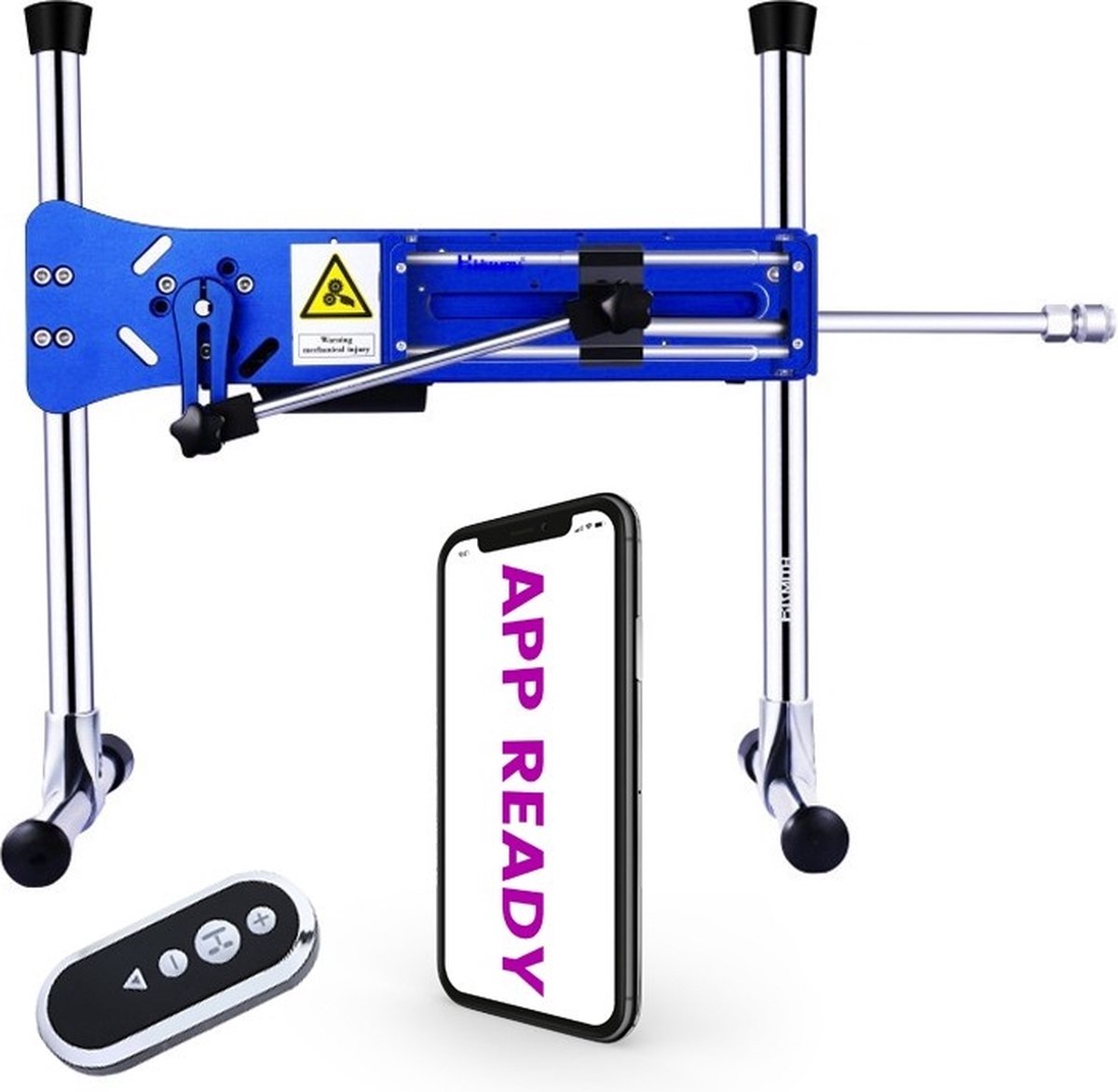 Pro 1 Premium Seksmachine 2.0 Smart App met dildo en afstandsbediening Blauw