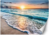Trend24 - Behang - Zee Golven - Vliesbehang - Fotobehang Natuur - Behang Woonkamer - 450x315 cm - Incl. behanglijm