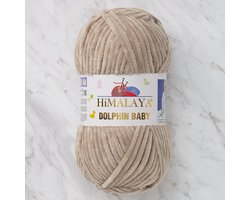 Himalaya Dolphin Baby 80317 Melk Bruin Fluwelen Garen, Breien en Haken, 100g, Super Zacht, Fluweel Breigaren, Volumineuze Pluche, Schijnen Fluweelachtig, Chenille Dolfijn Baby Wol, Amigurumi, Velluto Velours, Breiwol, Haakgaren, Kind Deken