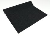 Hamat Twister Zwart |droogloopmat 95x100 zonder rand, Sterk absorberend anti slip
