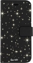 Apple iPhone 7 Hoesje - Casetastic - Saffiano Serie - Kunstlederen Bookcase - Black Stars - Hoesje Geschikt Voor Apple iPhone 7