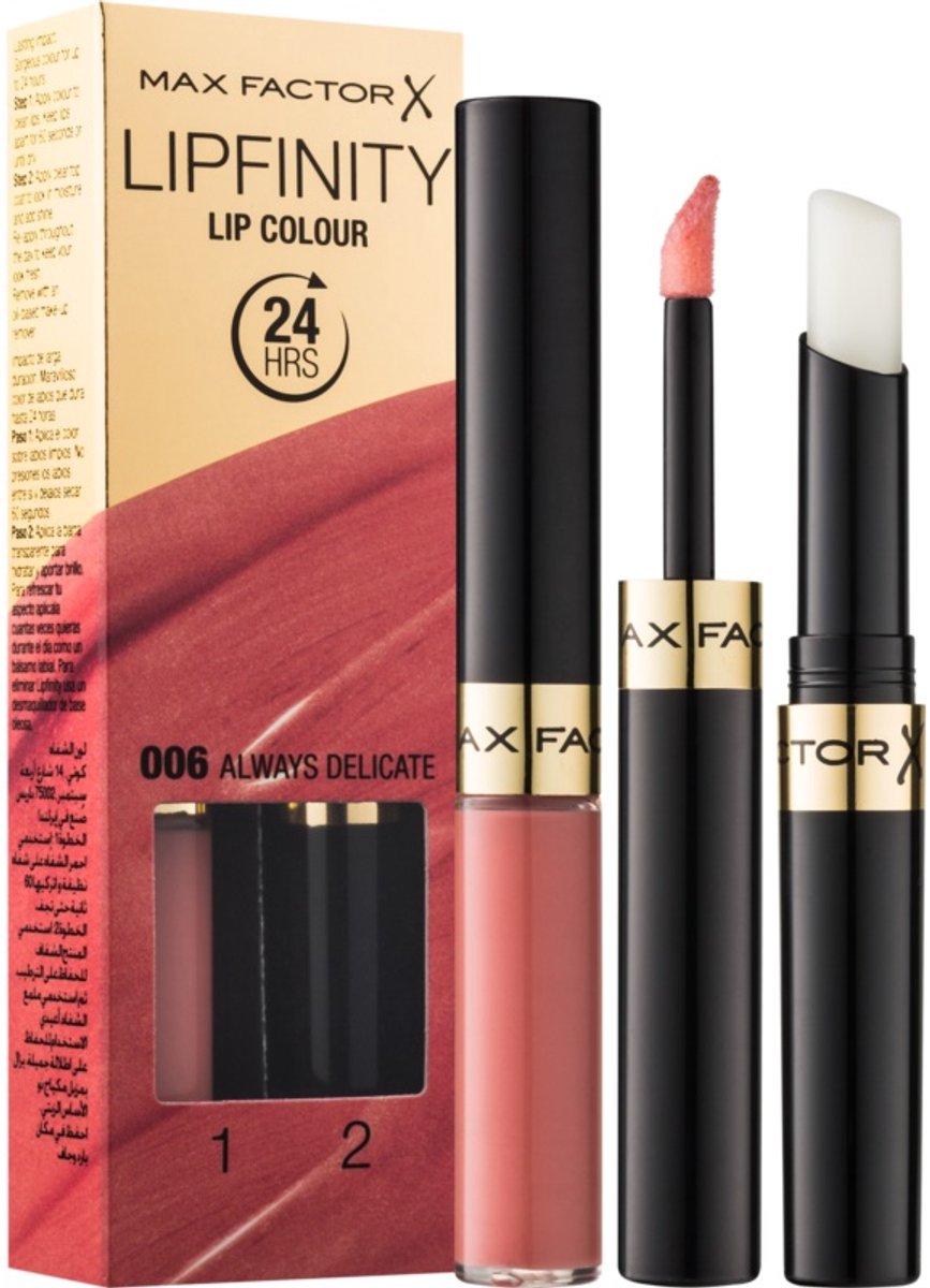 Bol.com Max Factor Lipfinity Lip Colour - 006 Always Delicate - Lipgloss aanbieding