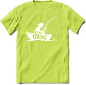 Vissen T-Shirt | Grappig Verjaardag Vis Hobby Cadeau Shirt | Dames - Heren - Unisex | Tshirt Hengelsport Kleding Kado - Groen - XXL