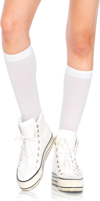 Chaussettes en nylon Leg Avenue - blanc - taille unique