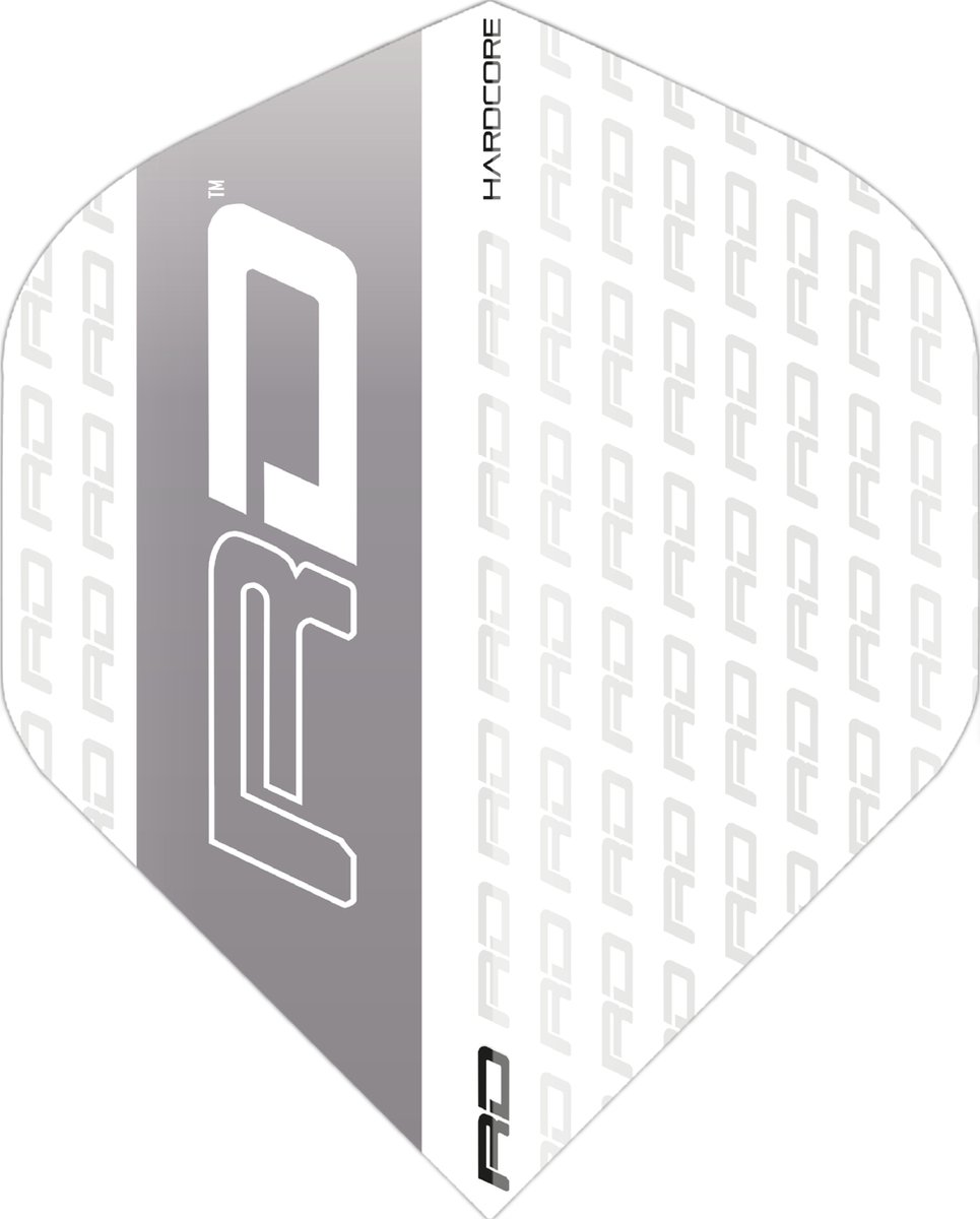 RedDragon Hardcore XT Dartflights - Wit-Grijs