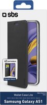 SBS Book Wallet Lite Case Samsung Galaxy A51, zwart