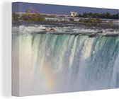 Canvas Schilderij Waterval Horseshoe Falls, Niagara Falls, Ontario, Canada - 30x20 cm - Wanddecoratie