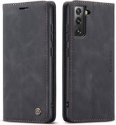 CaseMe Book Case - Samsung Galaxy S22 Hoesje - Zwart