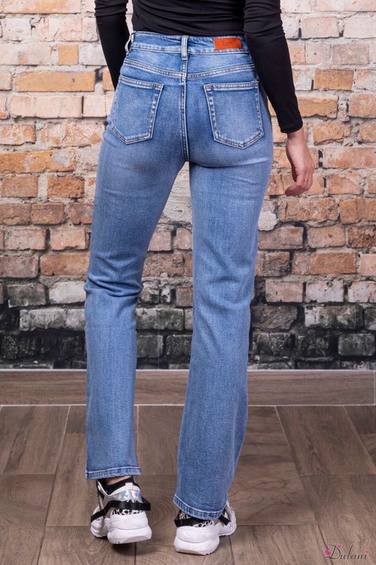 Broek Toxik3 hoge taille straight jeans | bol.com