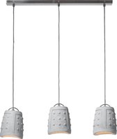 Youniq Franklin Hanglamp - Ø 22 cm - Grijs - Keramiek - 3 Lichtpunten - Plafondlamp