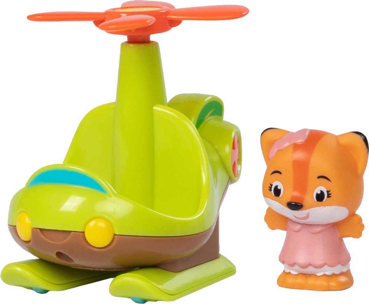 Timber Tots Helikopter met Speelfiguren Speelset voor Kinderen