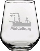 Gegraveerde Drinkglas 42,5cl Middelburg